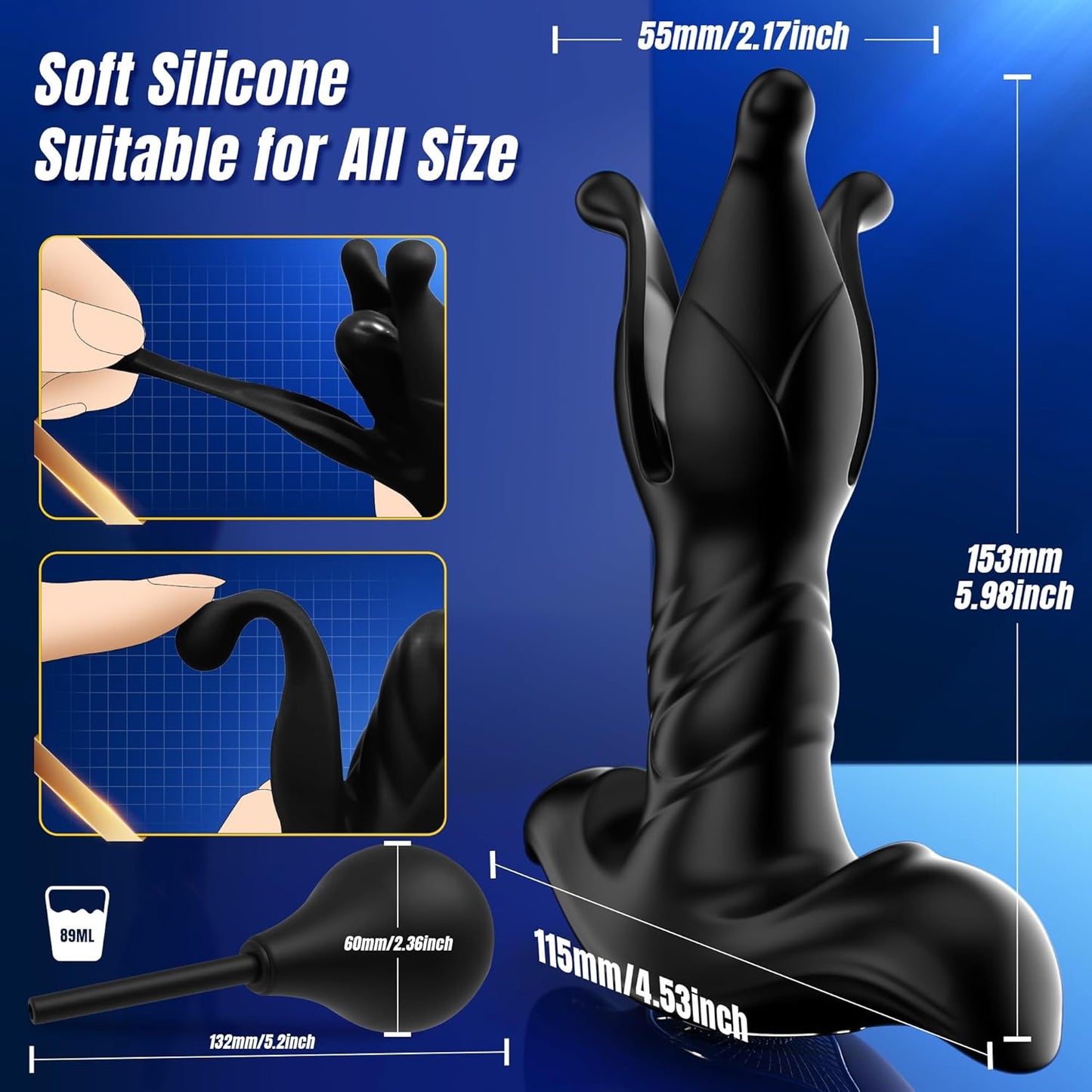 RinseHalo AI Sync Prostate Massager Male Vibrator Enema Kit