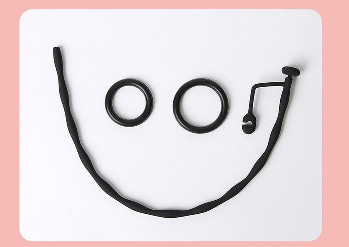 SoftReach Hollow Silicone Urethral Sound with 2 Rings