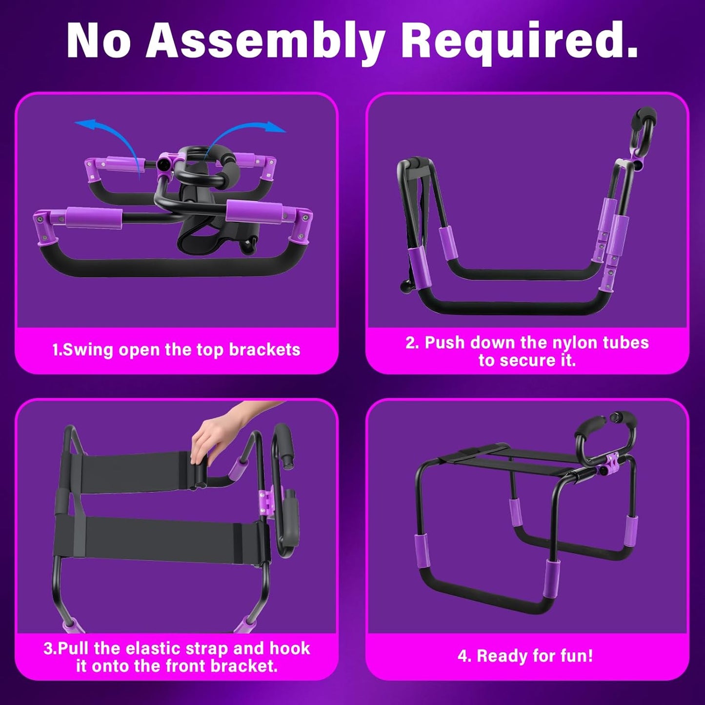 PleasurePerch Foldable Sex Chair No-Assembly Position Aid