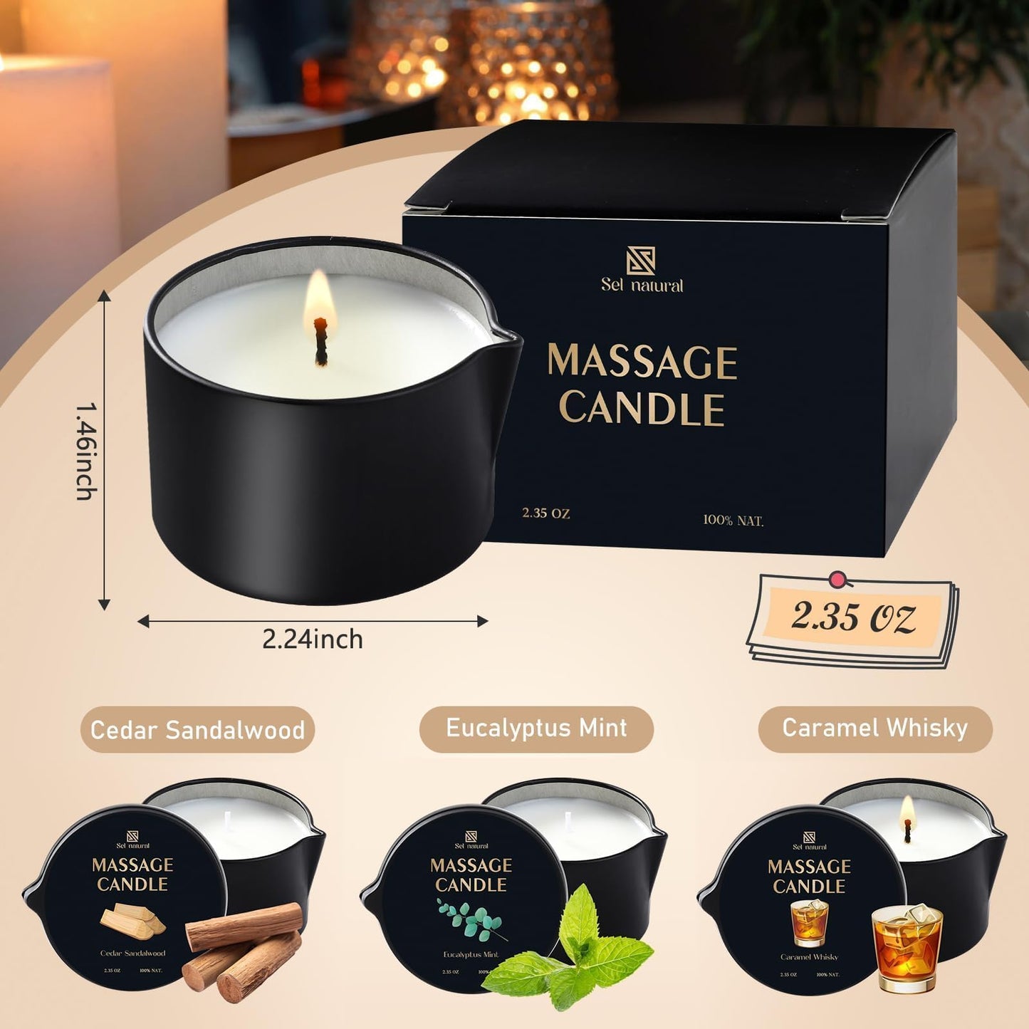 3 - Pack Sensual Massage Candles - Vixen | Nova Network