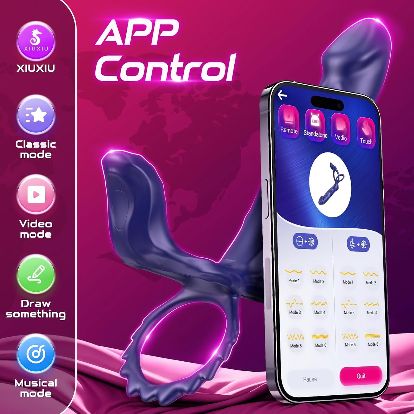 TrioRide Anal Cock Sleeve Vibrator for Couples