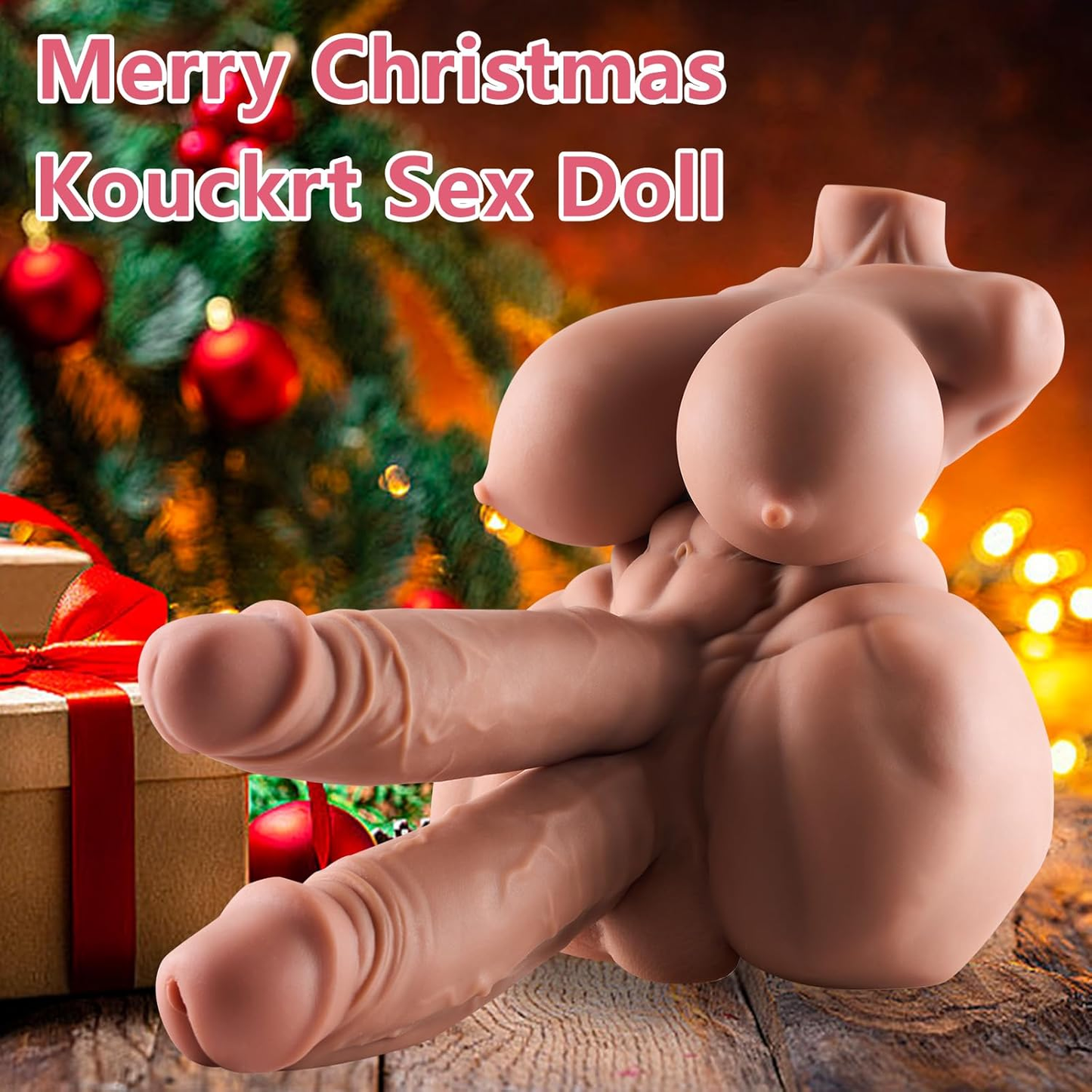 VesperDuo Trans Torso Sex Doll | Twin Dildos & 3 Channels