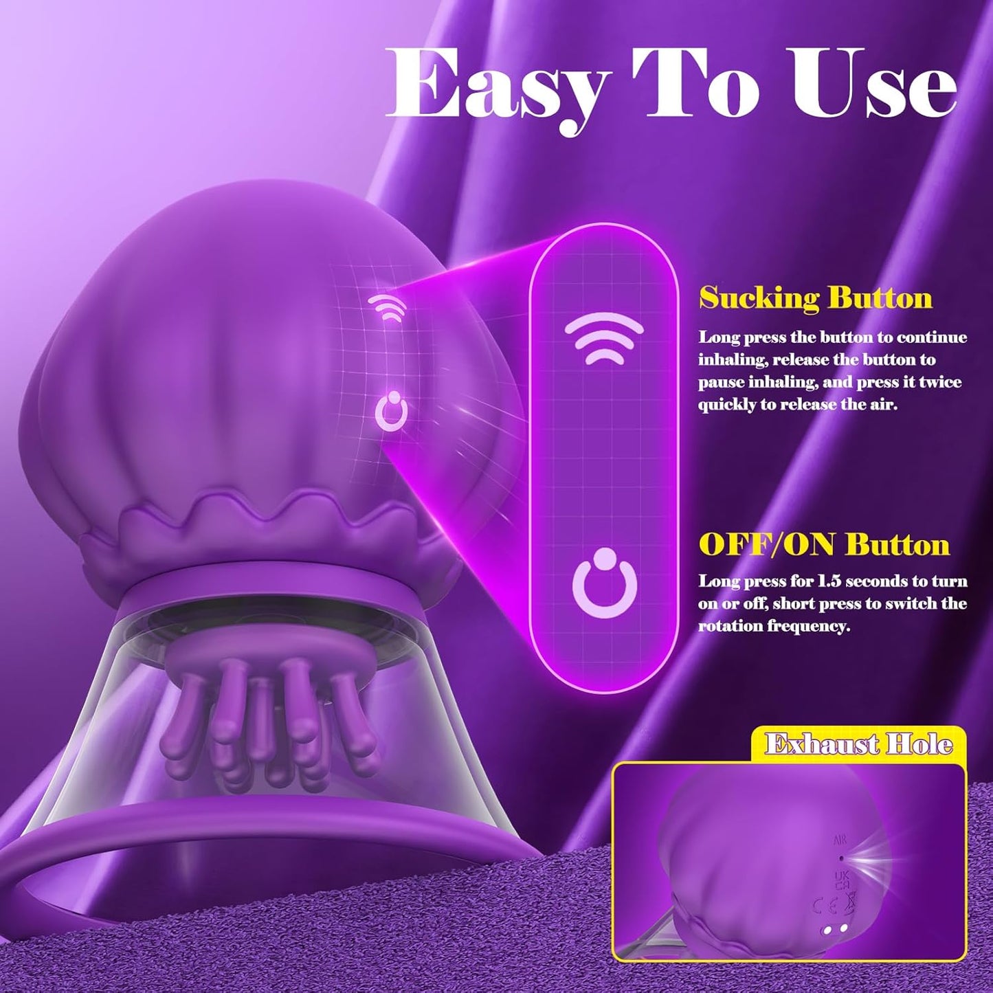 AeroJelly Nipple Sucking Vibrator - Vixen | Nova Network
