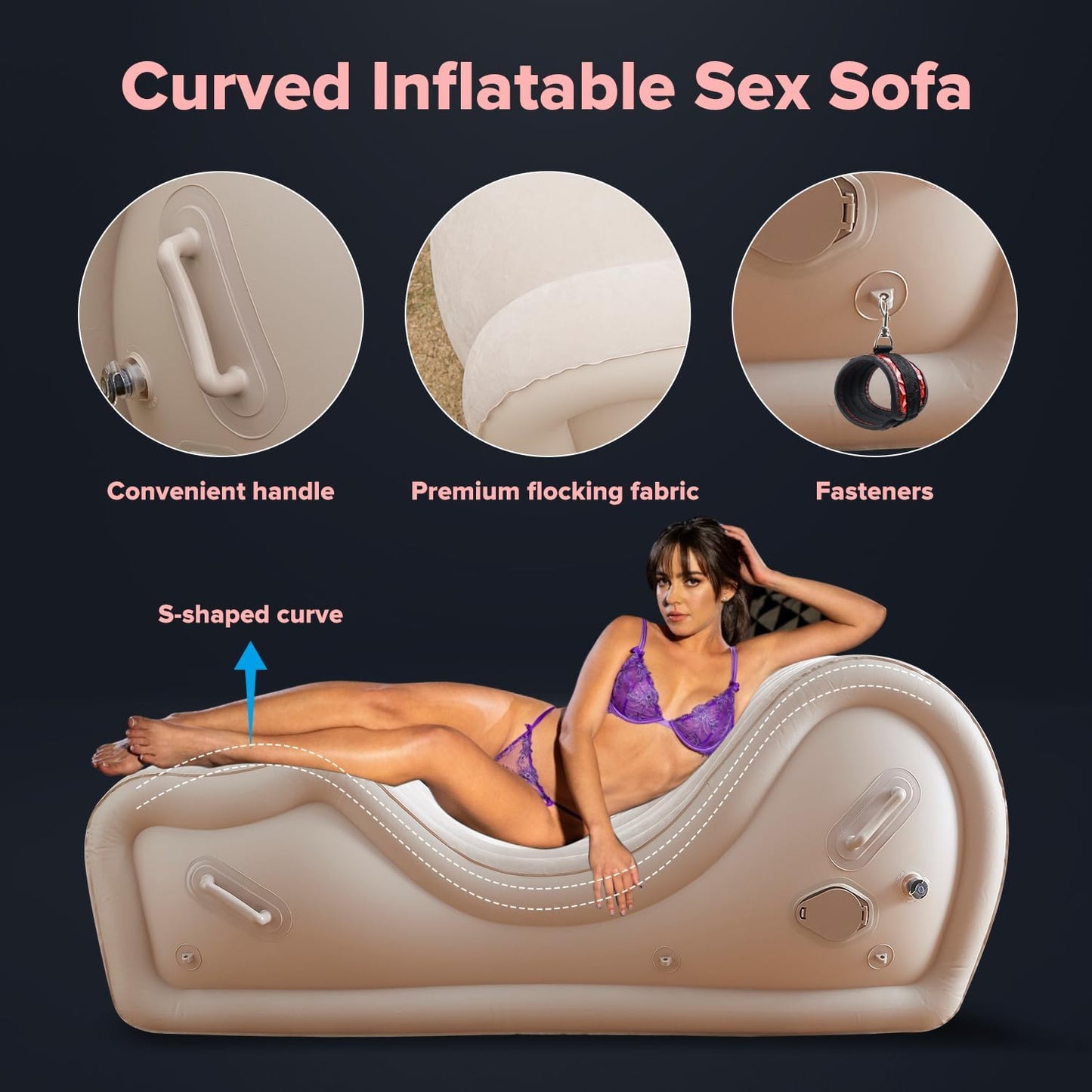 AirThrone Inflatable BDSM Sofa - Vixen | Nova Network
