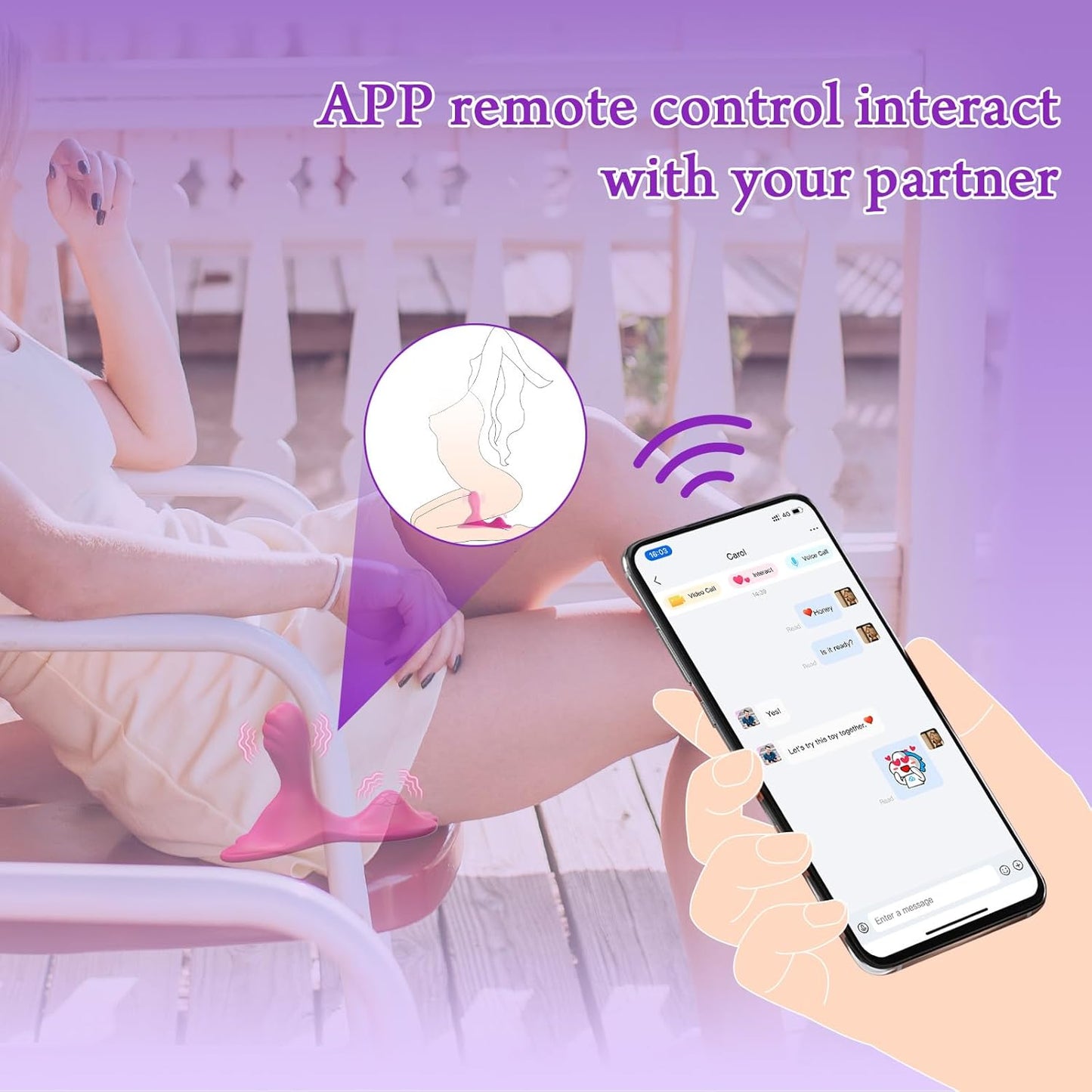 AnywhereRide App - Controlled Grinding Vibrator - Vixen | Nova Network