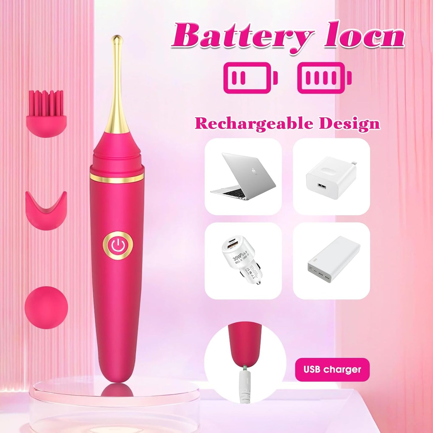 AquaQuiver 4 - in - 1 Clit & G - Spot Precision Vibrator - Vixen | Nova Network