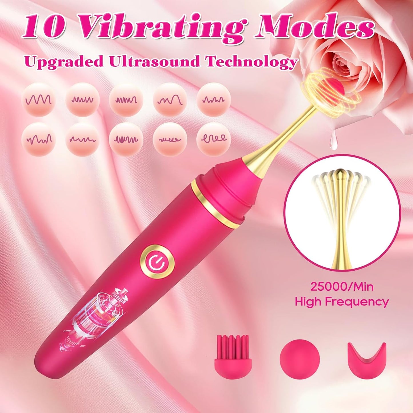 AquaQuiver 4 - in - 1 Clit & G - Spot Precision Vibrator - Vixen | Nova Network