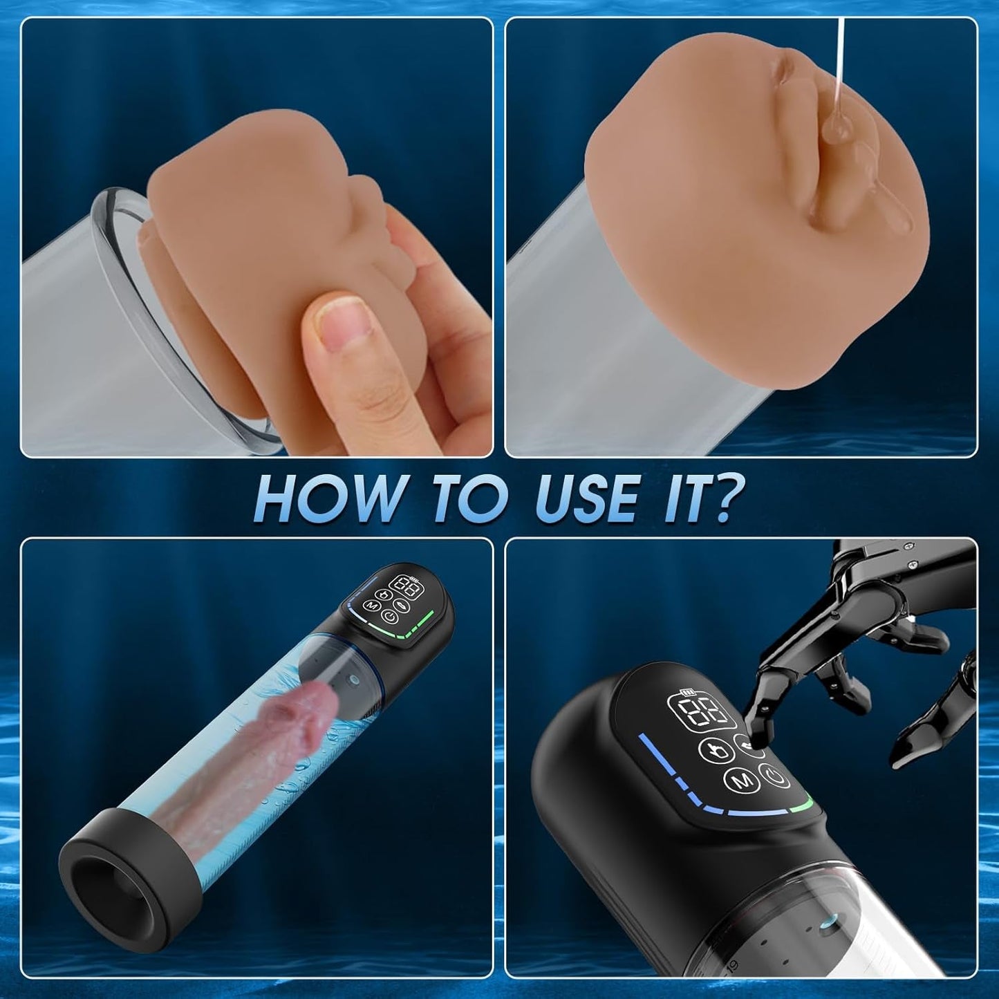 AquaVibe 4 - in - 1 Penis Pump Trainer Kit - Vixen | Nova Network