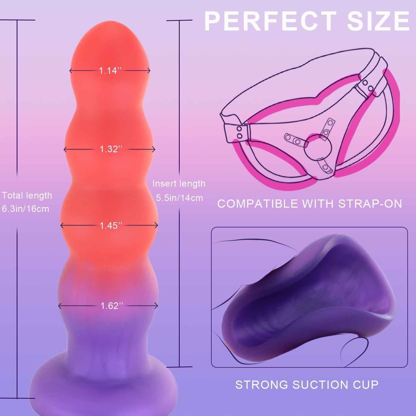 AscendBeads Graduated 6.3" Anal Trainer Plug - Vixen | Nova Network