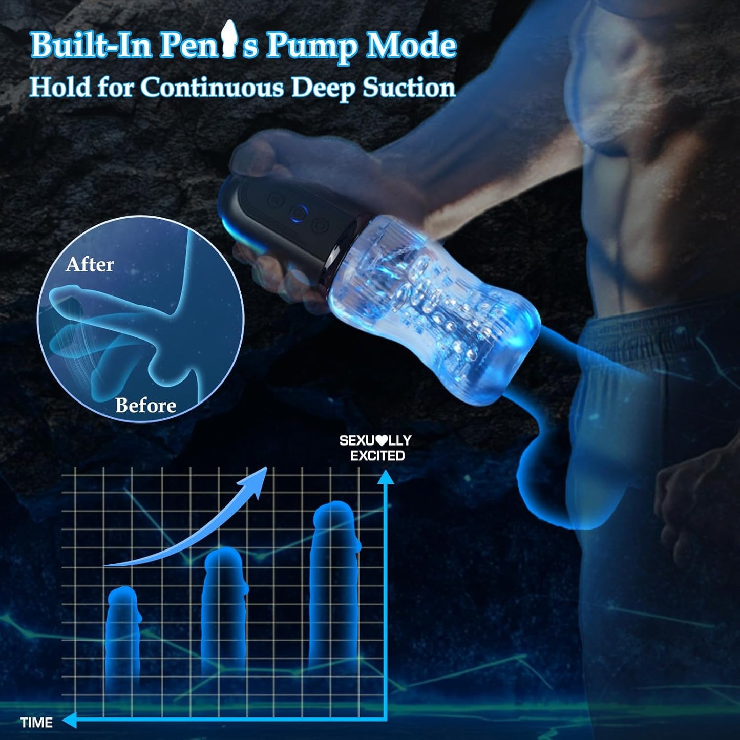 AutoGrip Vacuum Suction Stroker with Vibration - Vixen | Nova Network