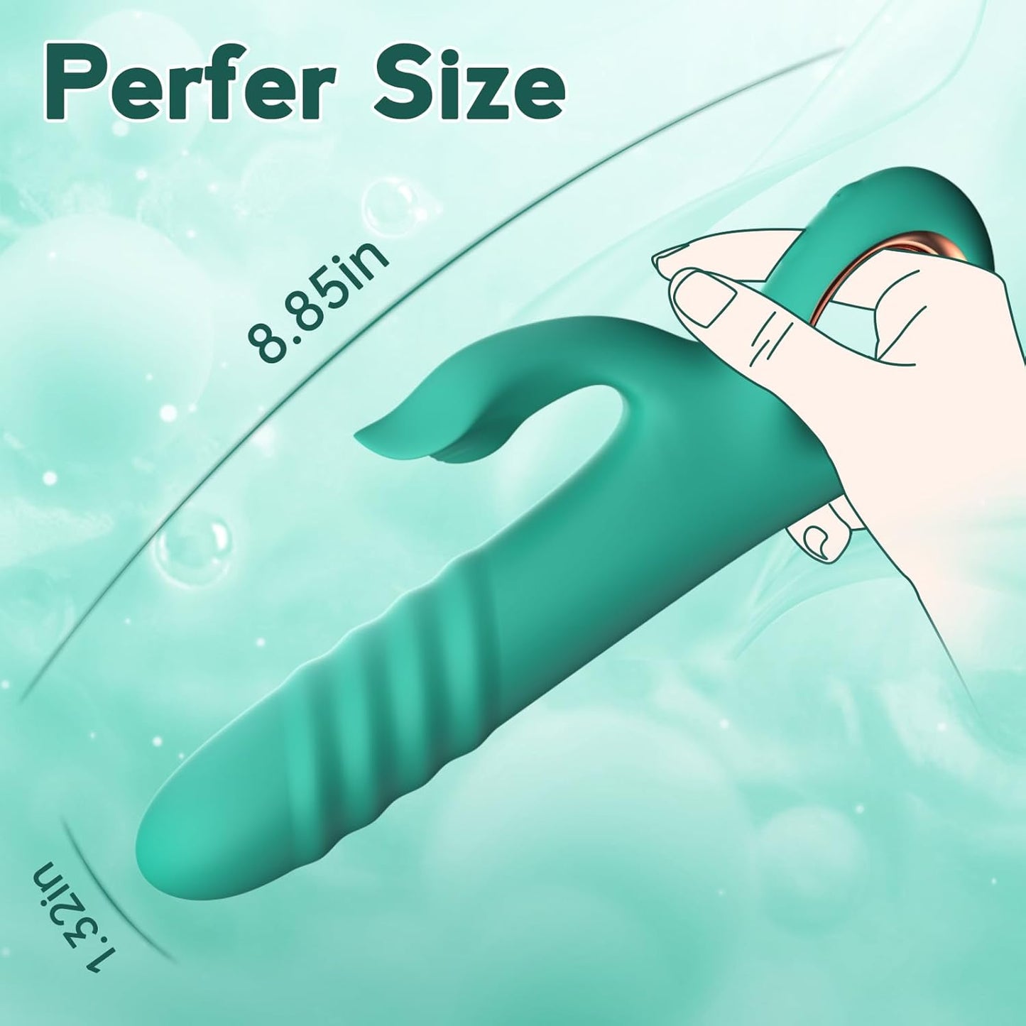 BloomThrust Thrusting Rabbit Vibrator for Women