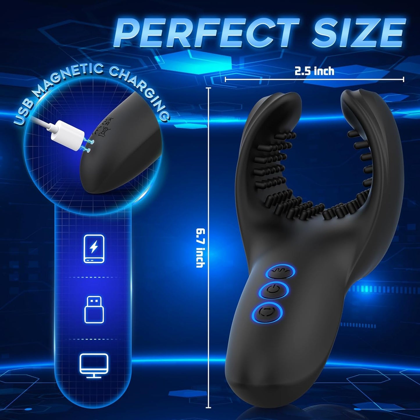 BiteMax 10 - Mode Male Vibrator - Vixen | Nova Network
