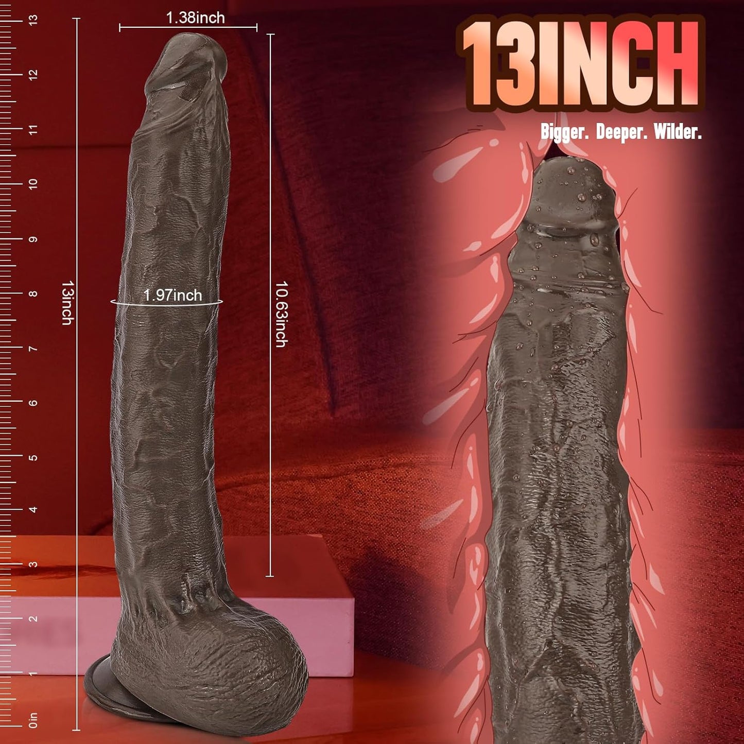 BlackObsidian XL Fantasy Dildo - Vixen | Nova Network