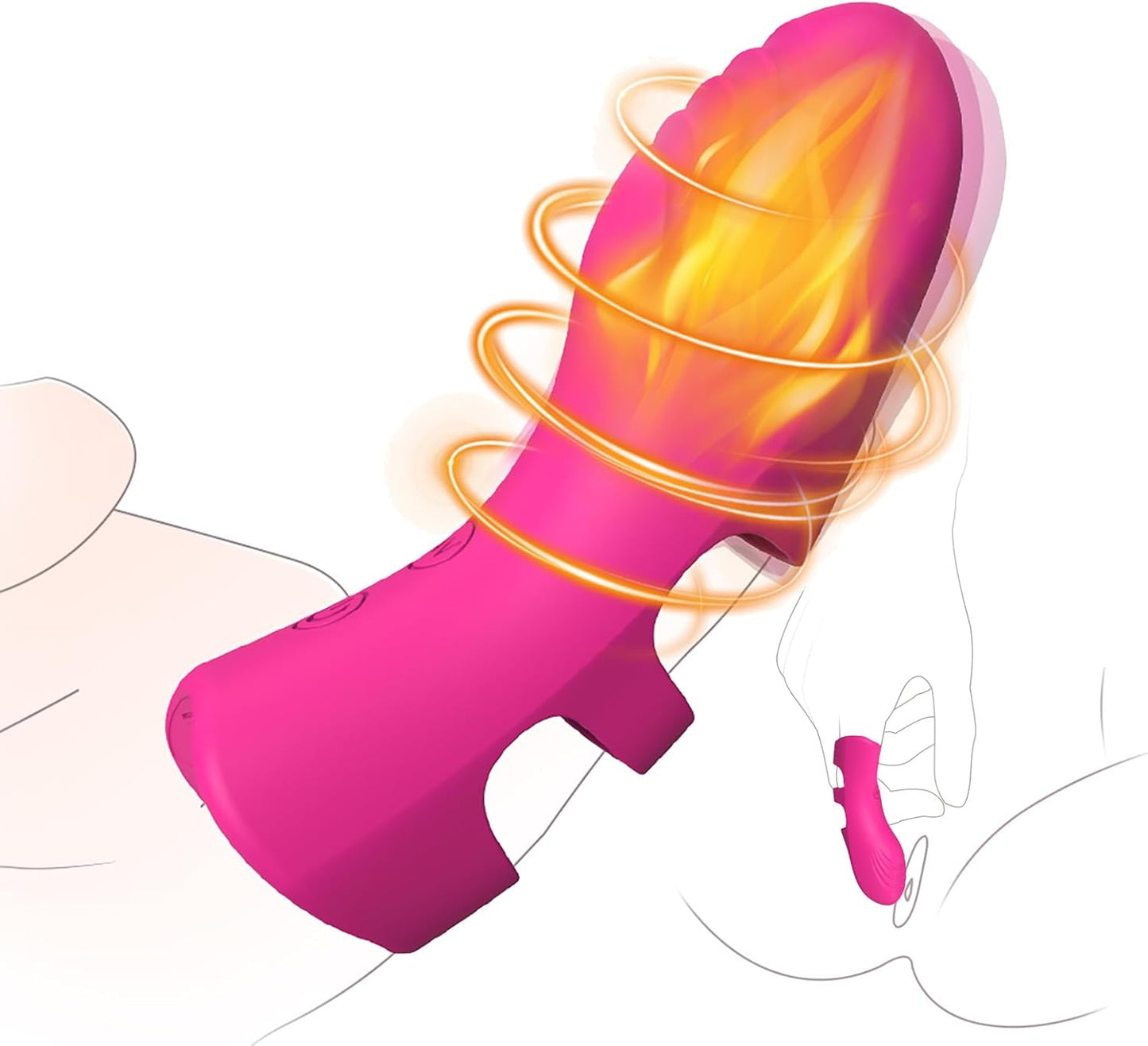 BlissFlare Heated Finger Vibrator - Vixen | Nova Network