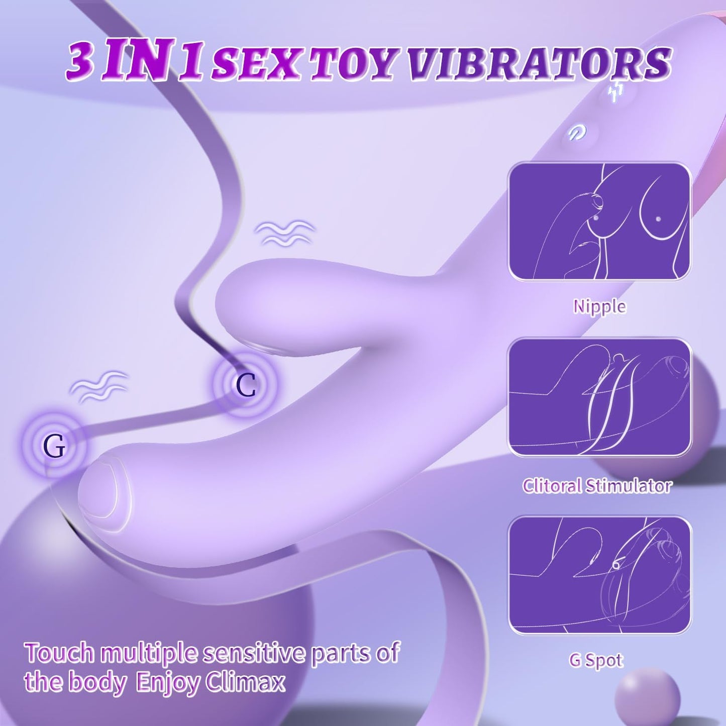 BloomFlex 3 - in - 1 G - Spot & App - Controlled Vibe - Vixen | Nova Network