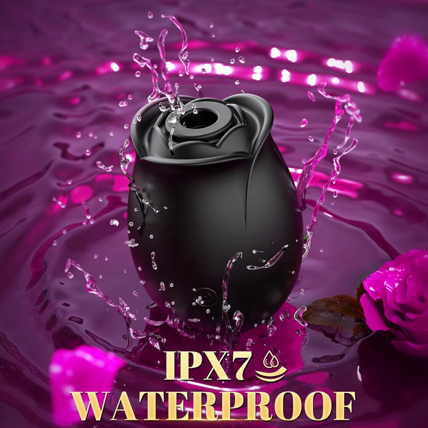 BloomPulse App - Controlled Rose Dual Suction Vibrator - Vixen | Nova Network