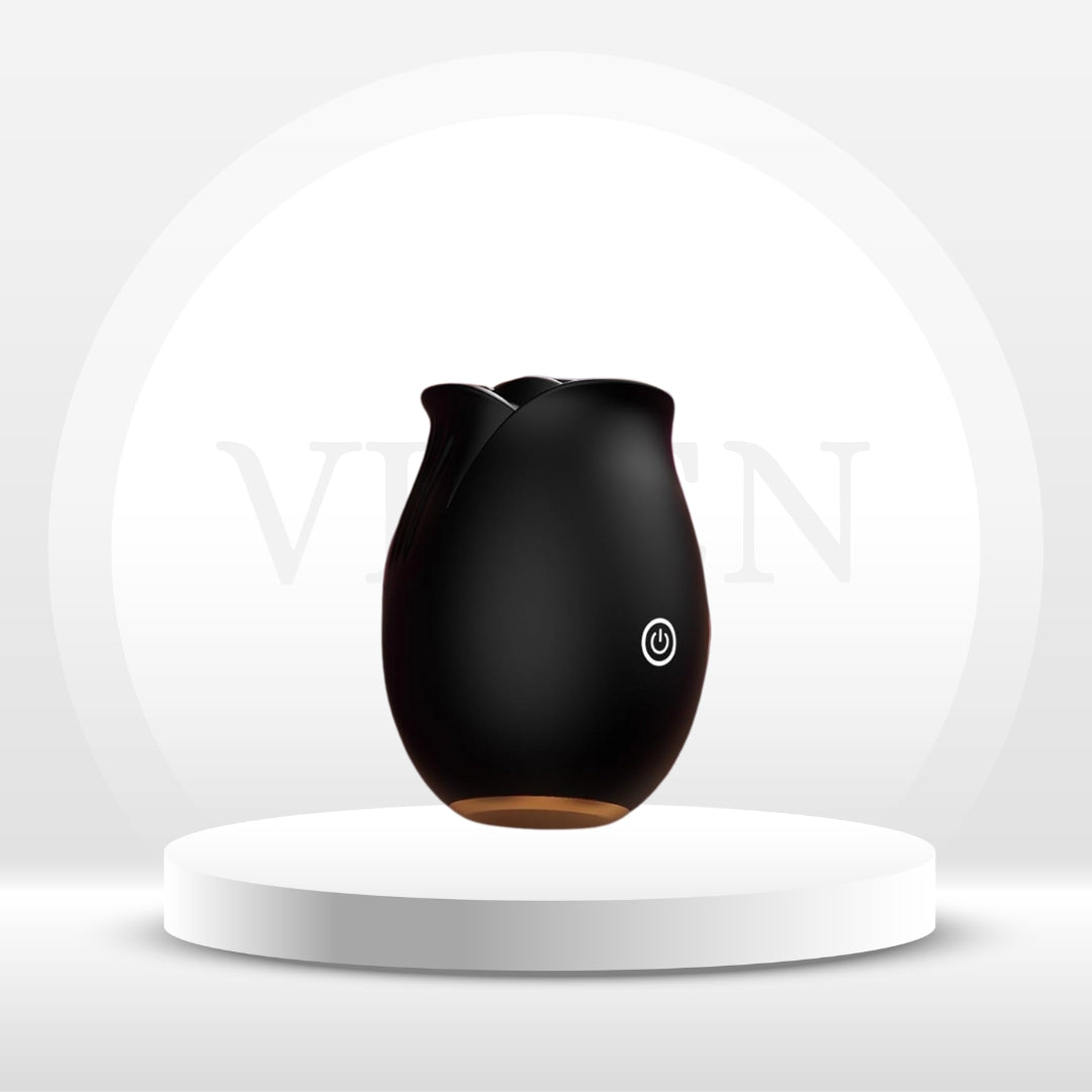 BloomPulse App - Controlled Rose Dual Suction Vibrator - Vixen | Nova Network