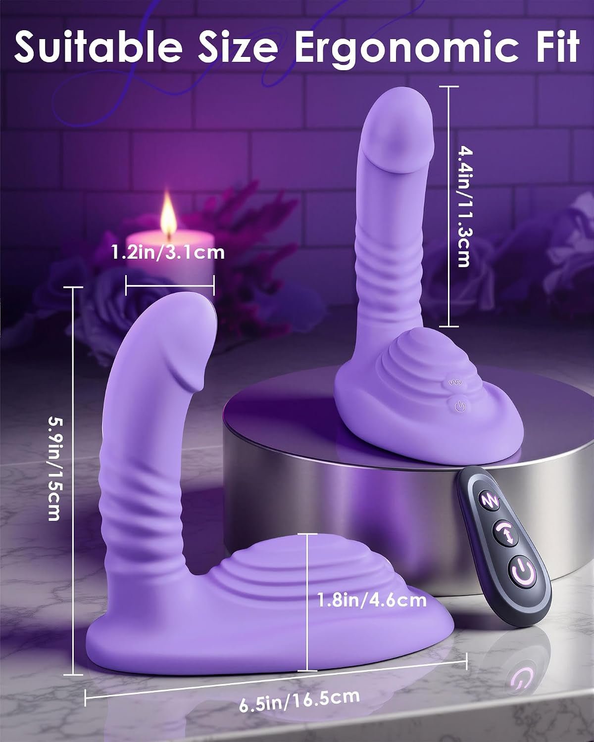 BloomRider App & Remote Riding Thrusting Vibrator - Vixen Adult Playroom