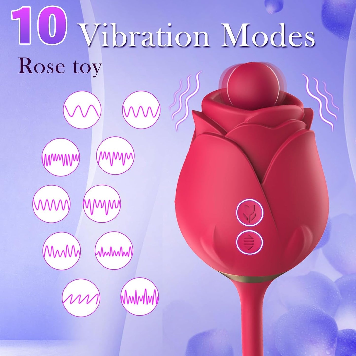 BloomThrust 3 - in - 1 Rose Clit & G - Spot Vibrator - Vixen | Nova Network