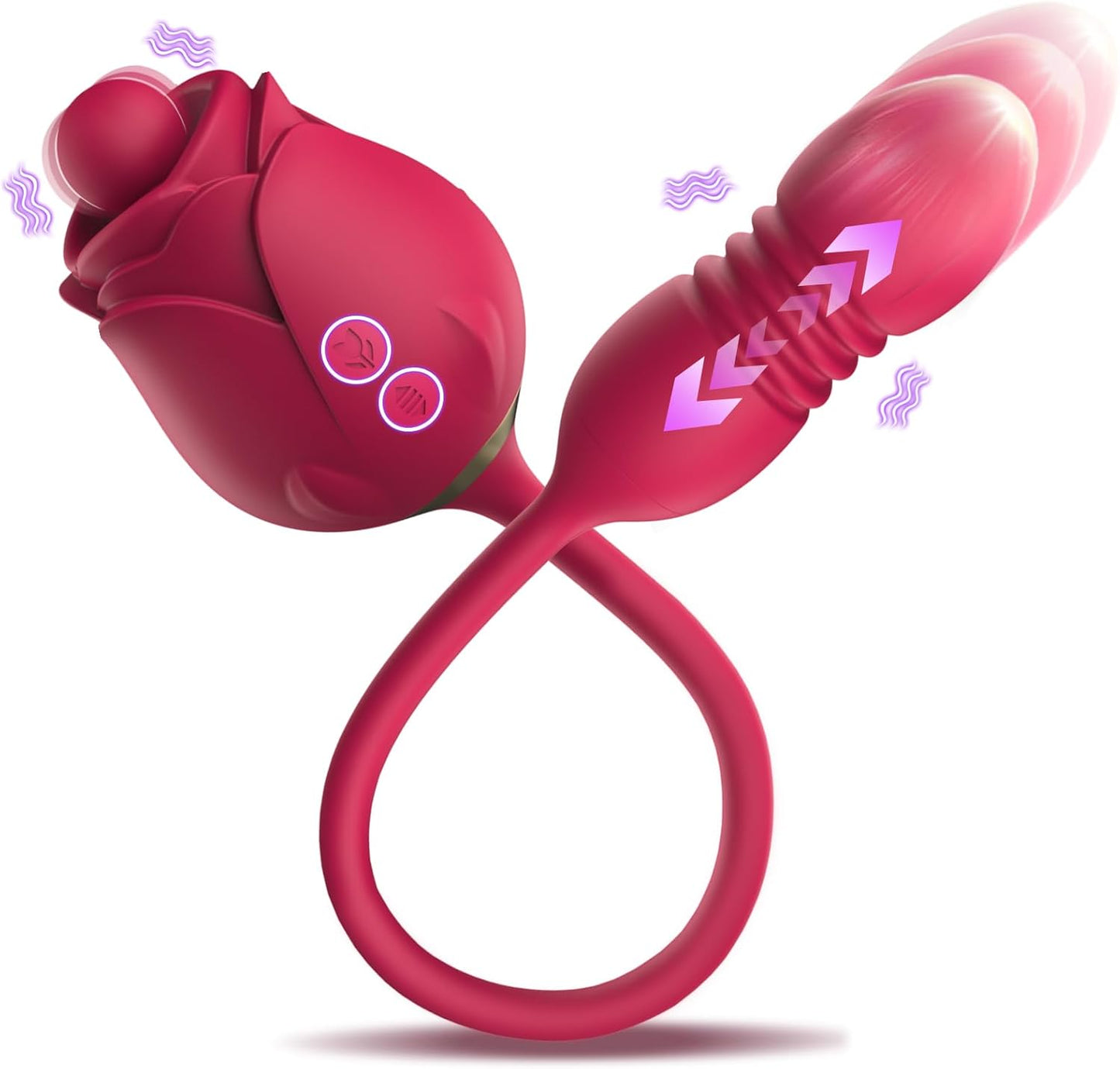 BloomThrust 3 - in - 1 Rose Clit & G - Spot Vibrator - Vixen | Nova Network