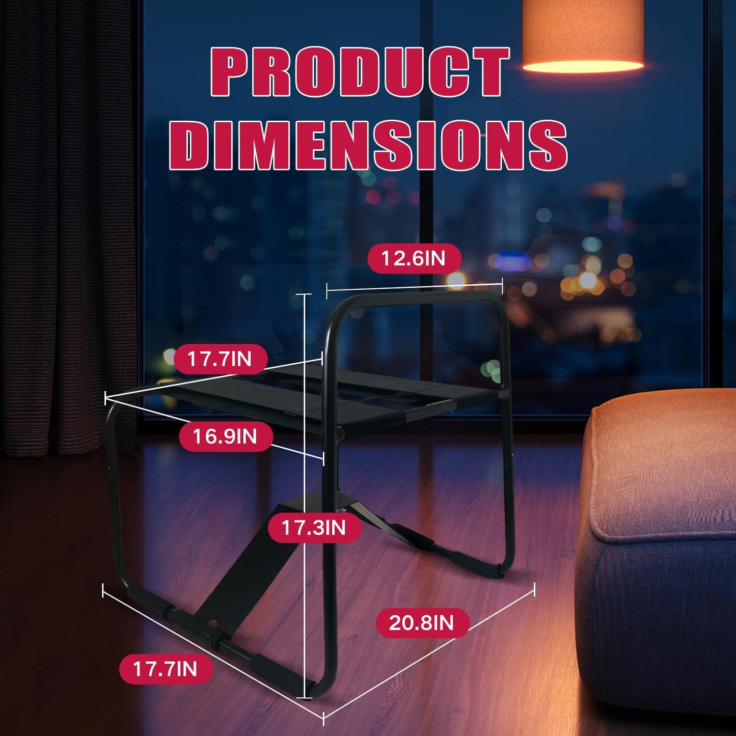 BounceEase Adjustable Sex Chair with Armrest - Vixen | Nova Network