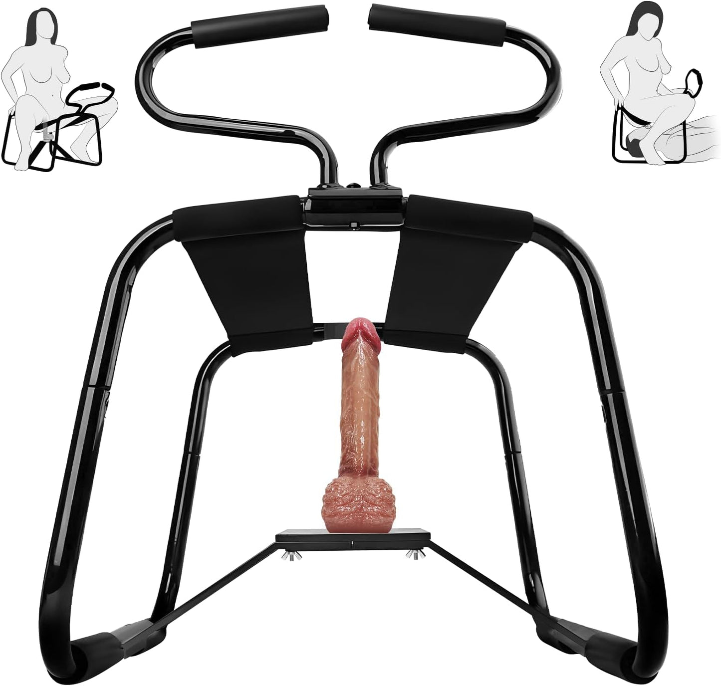 BounceLust Sex Chair with Dildo Mount & Handrails - Vixen | Nova Network
