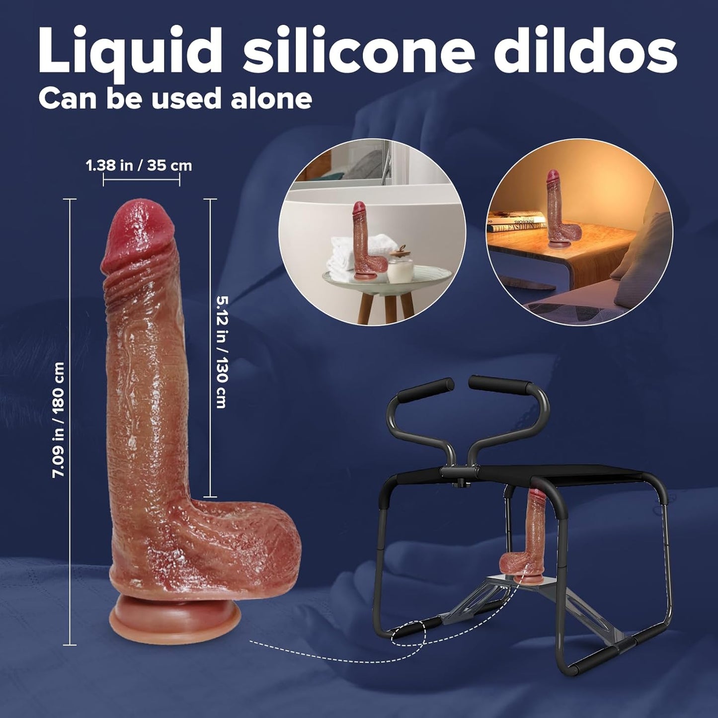 BounceLust Sex Chair with Dildo Mount & Handrails - Vixen | Nova Network