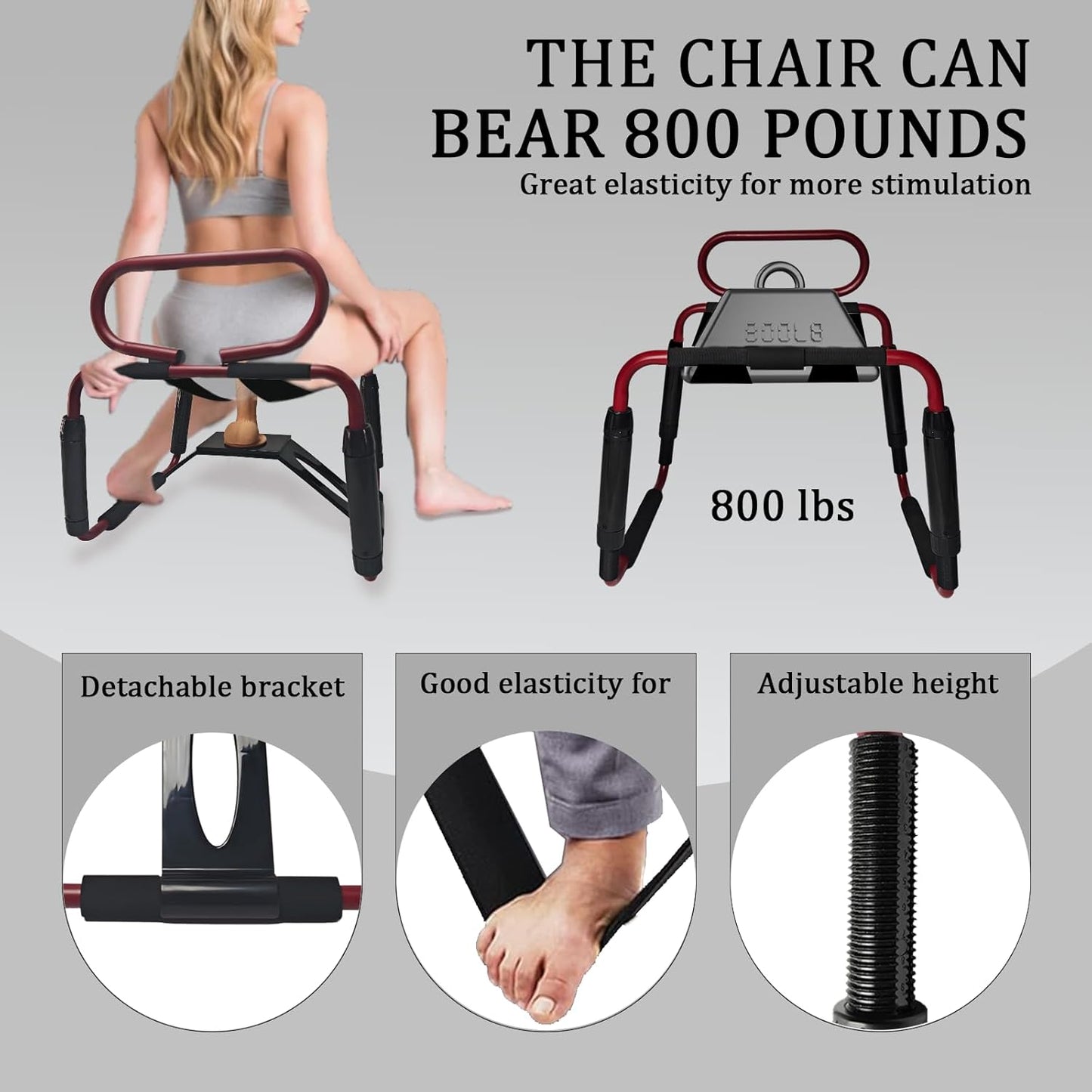 BounceRide Adjustable Sex Chair with Armrest & Dildo Mount - Vixen | Nova Network