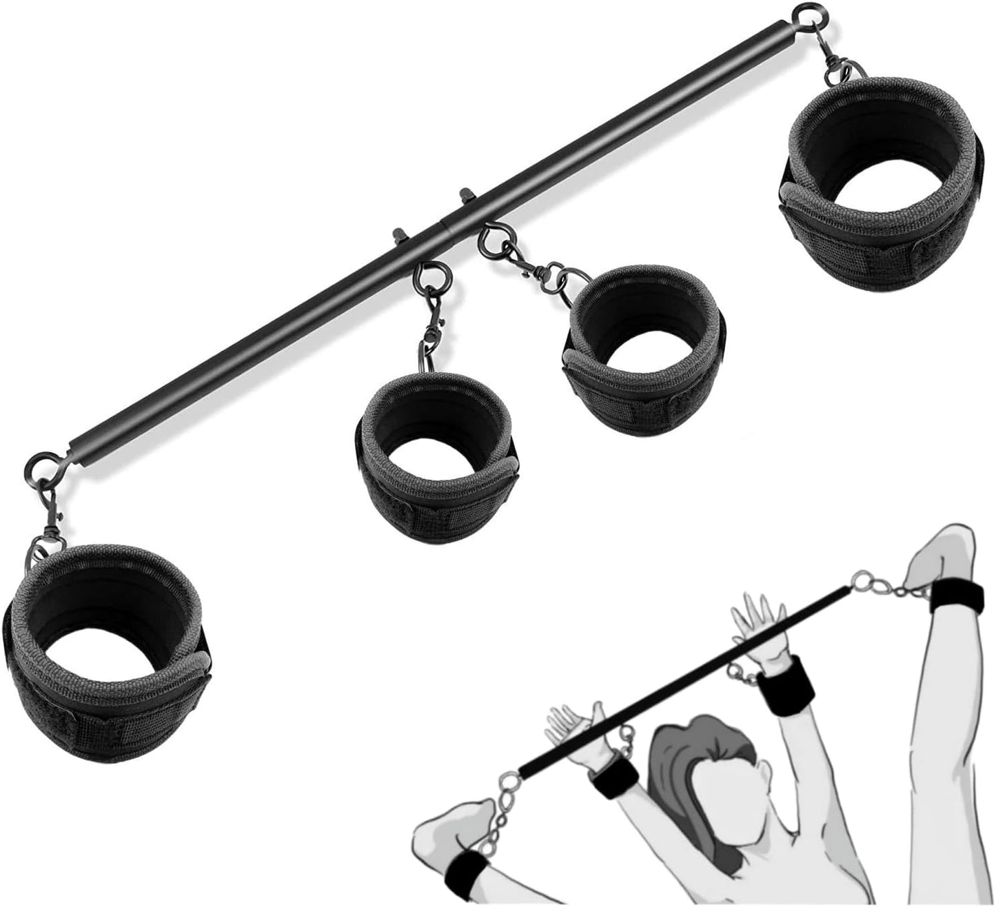 BoundBar Adjustable Spreader Bar Restraint Set - Vixen | Nova Network
