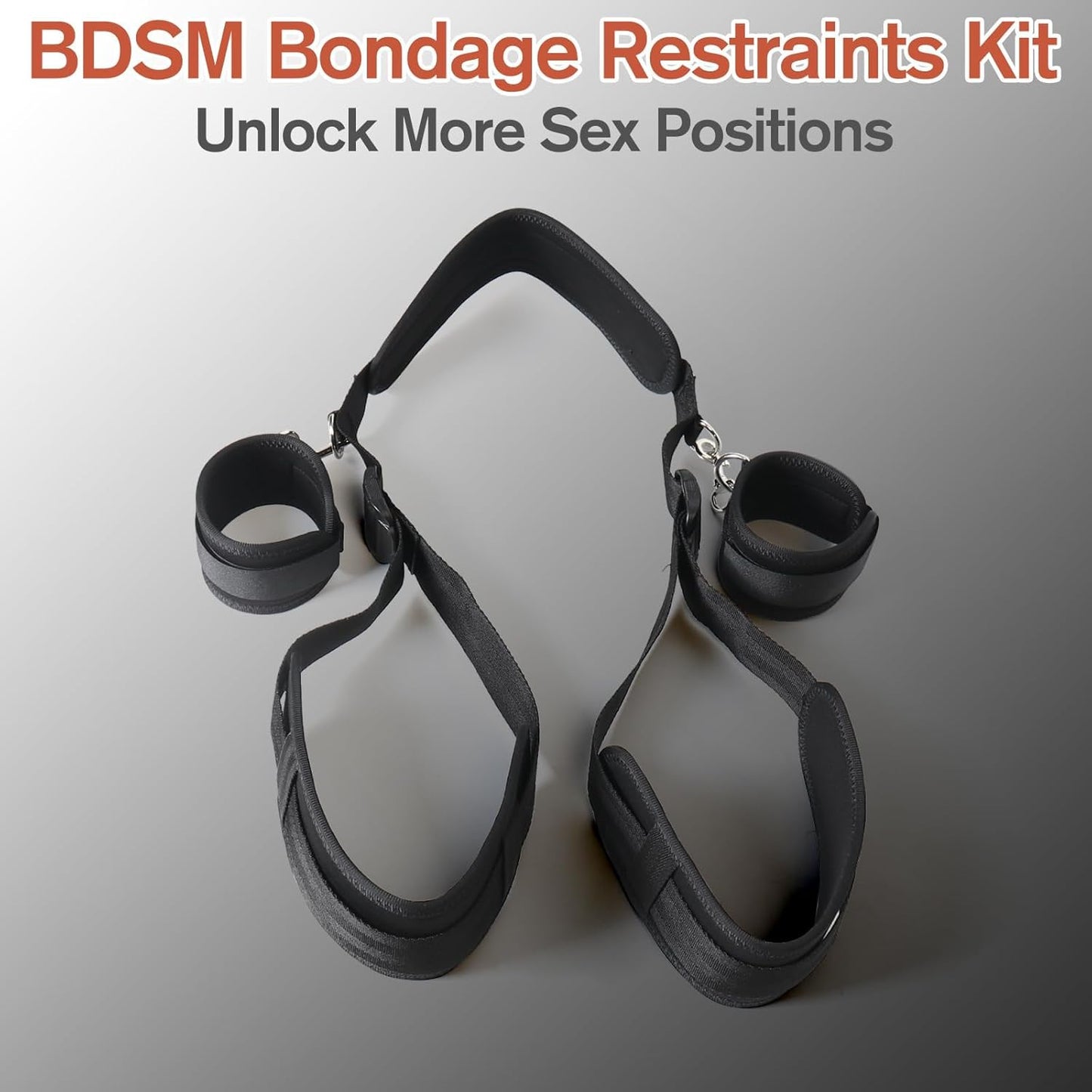 BoundFlex Adjustable Bondage Restraint Straps with Padded Cuffs - Vixen | Nova Network