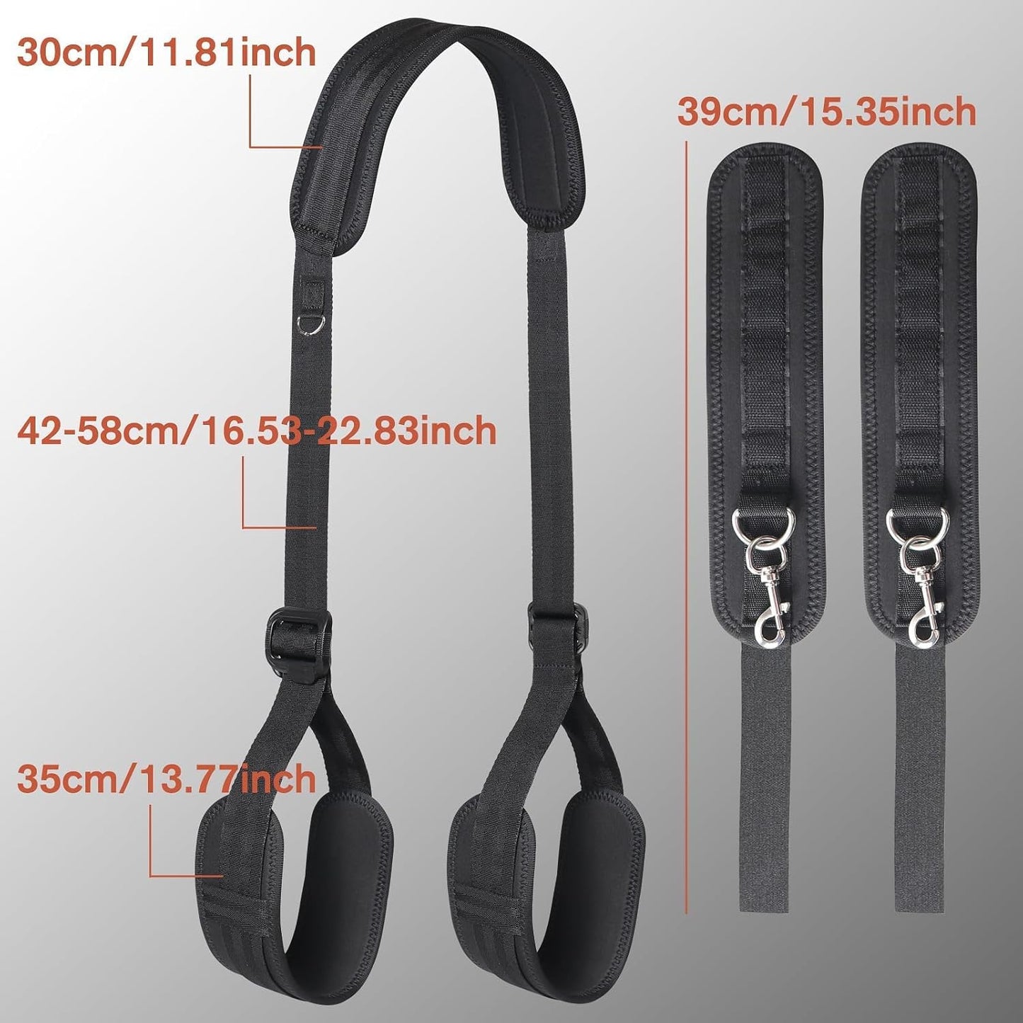 BoundFlex Adjustable Bondage Restraint Straps with Padded Cuffs - Vixen | Nova Network