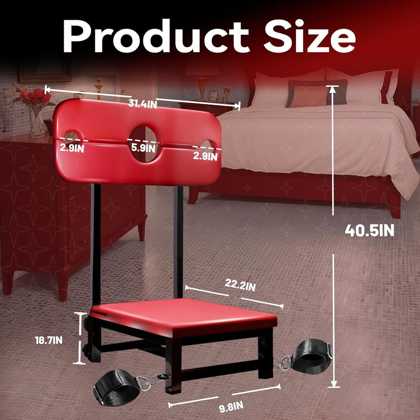 BoundThrone Adjustable BDSM Restraint Sex Chair - Vixen | Nova Network