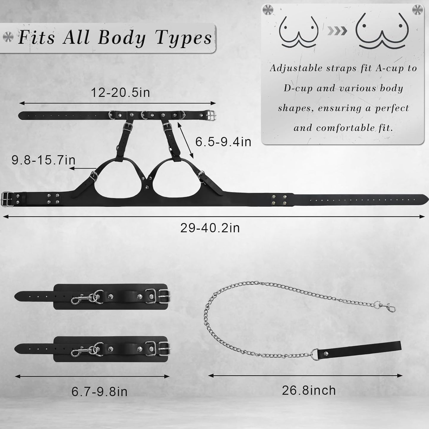 BreastBound Dual - Layer BDSM Harness Set - Vixen | Nova Network