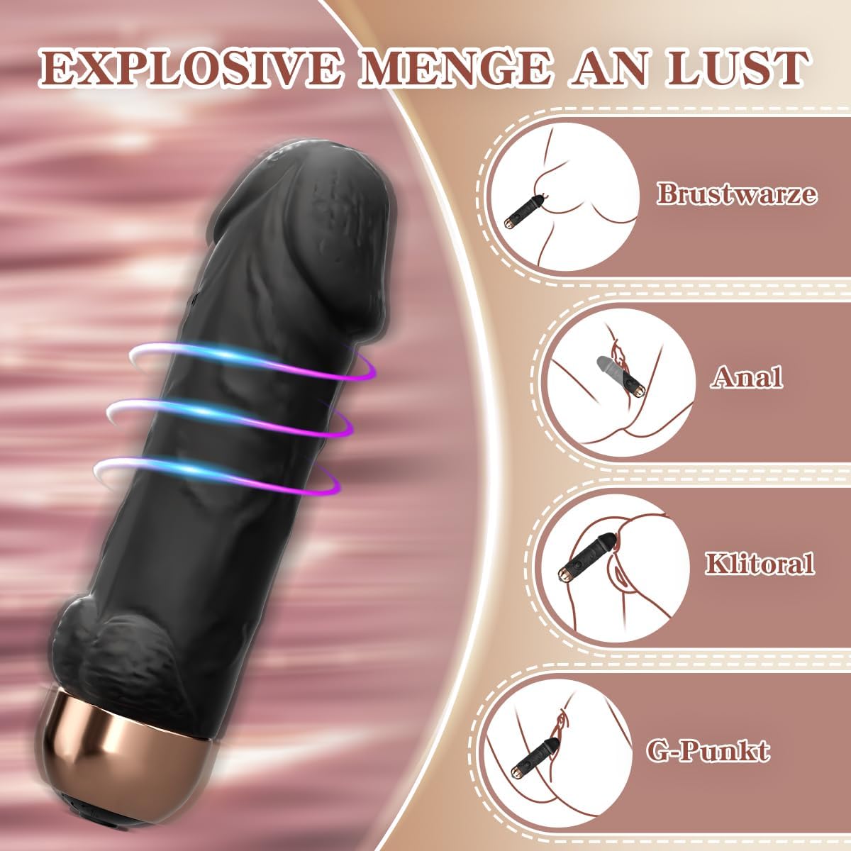 BulletMuse Realistic Dildo Bullet Vibrator - Vixen | Nova Network
