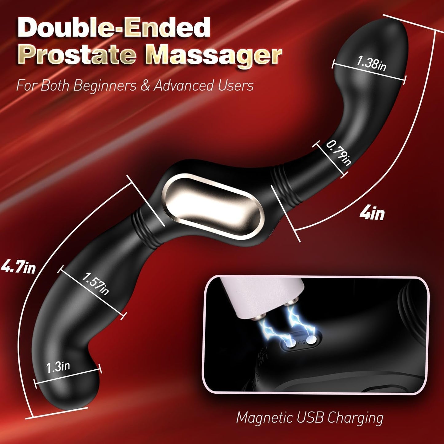 BullsEye Wiggling Prostate Massager Wand - Vixen | Nova Network