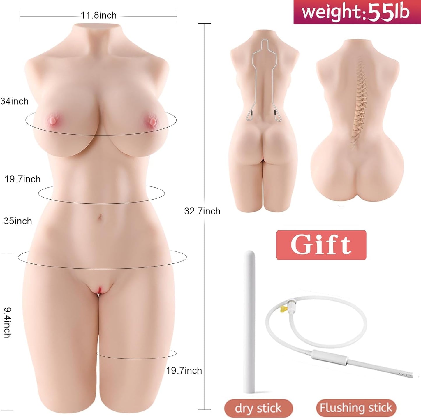 Charlotte 55lbs 3 - in - 1 Lifelike Sex Doll - Vixen | Nova Network