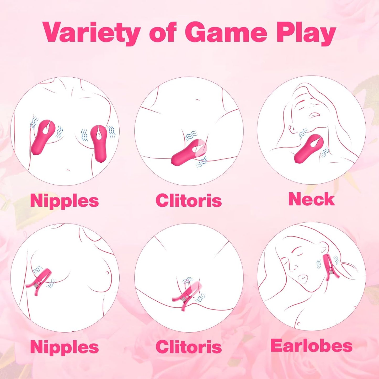 ClampCrave Multi - Zone Nipple Vibrator - Vixen | Nova Network