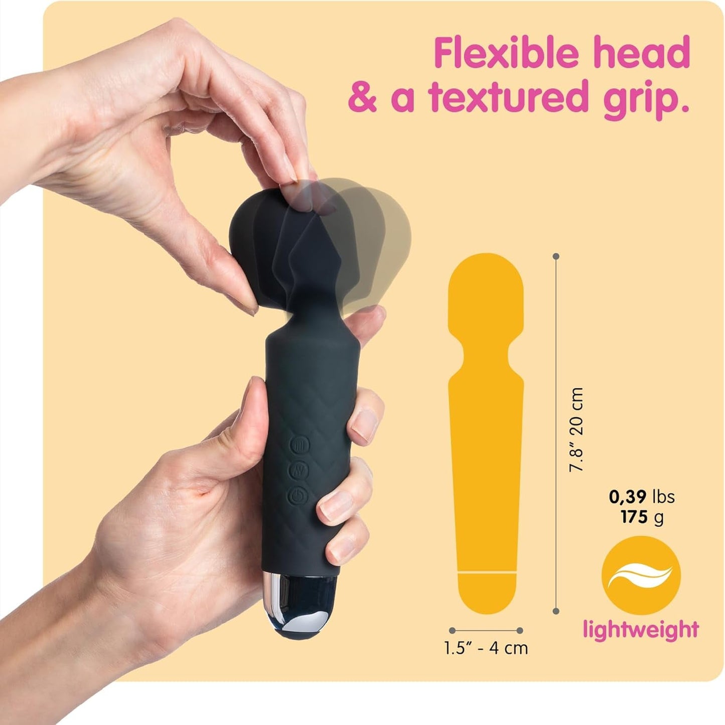 CompactMuse 20 - Mode Clit & G - Spot Wand Vibrator - Vixen | Nova Network