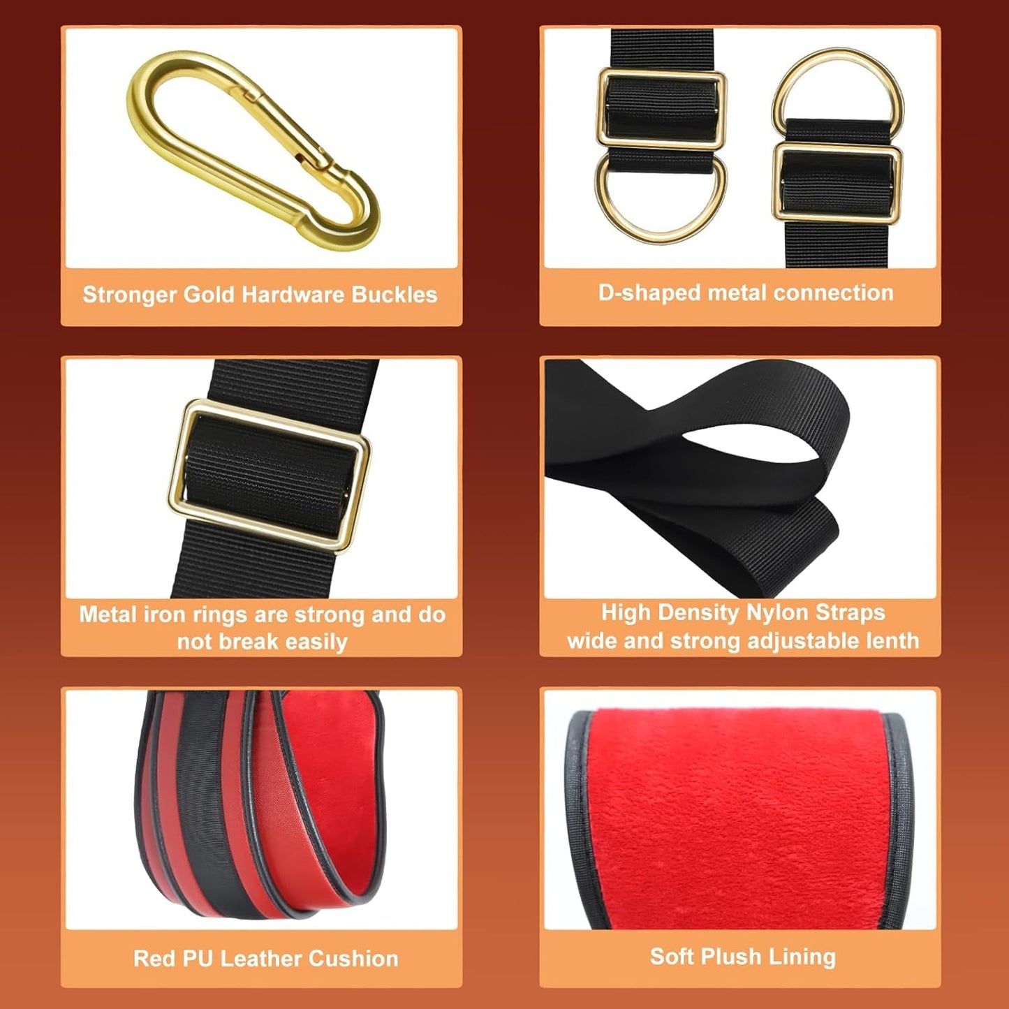 CrimsonLock Door & Thigh Restraints Sex Swing - Vixen | Nova Network