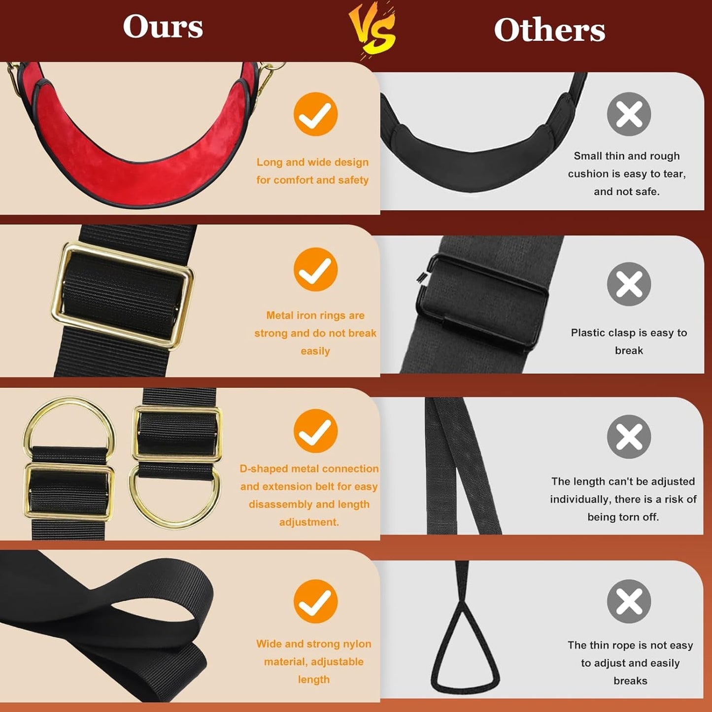 CrimsonLock Door & Thigh Restraints Sex Swing - Vixen | Nova Network