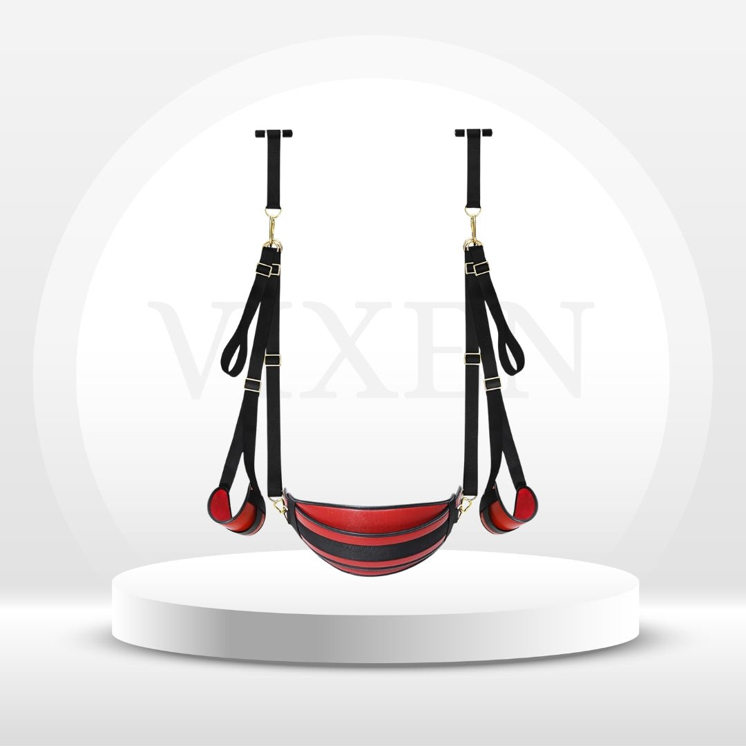 CrimsonLock Door & Thigh Restraints Sex Swing - Vixen | Nova Network