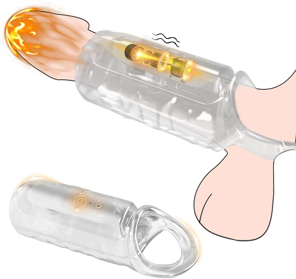 CrystalPulse Transparent Vibrating Penis Sleeve Ring - Vixen | Nova Network