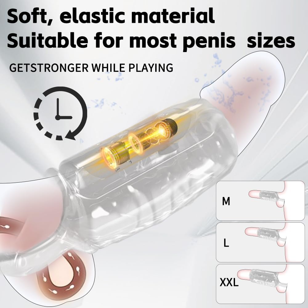 CrystalPulse Transparent Vibrating Penis Sleeve Ring - Vixen | Nova Network