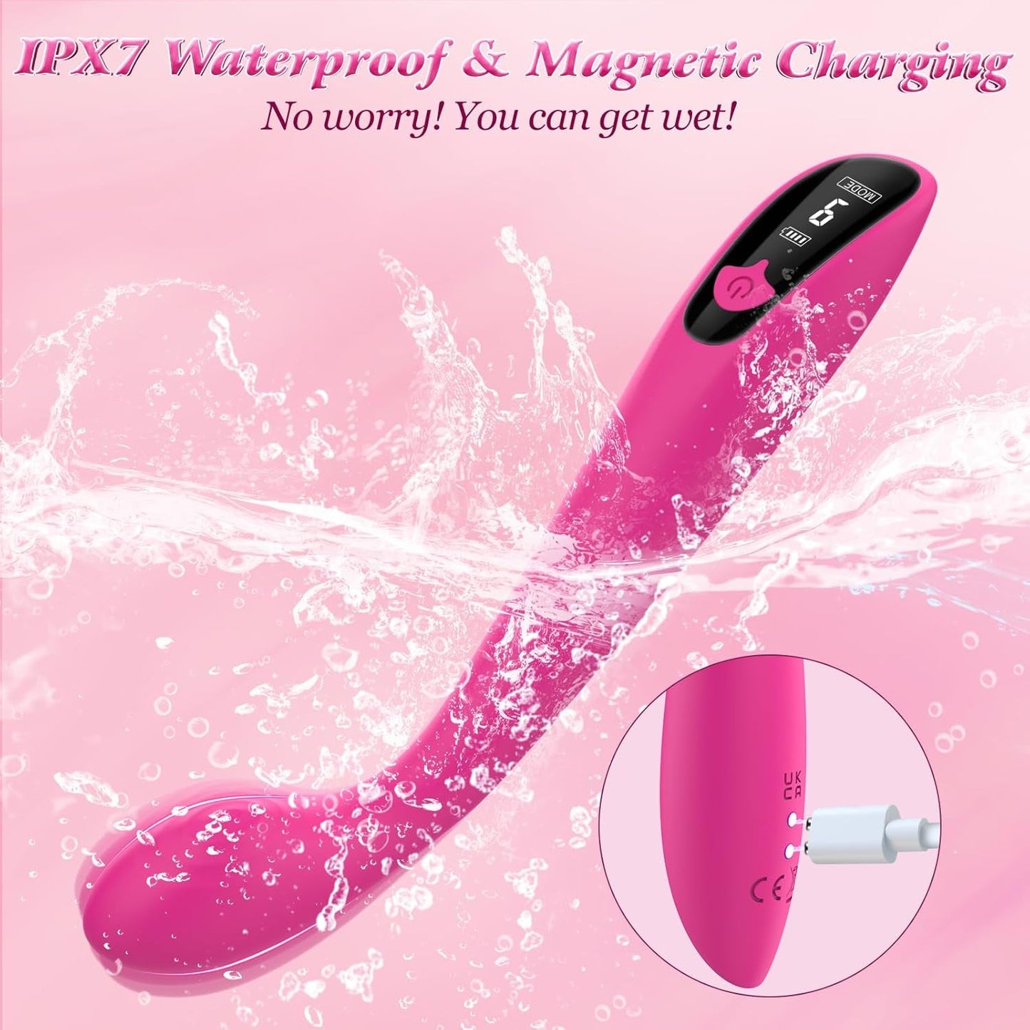 CurveGlow G - Spot Vibrator Wand with LCD - Vixen | Nova Network