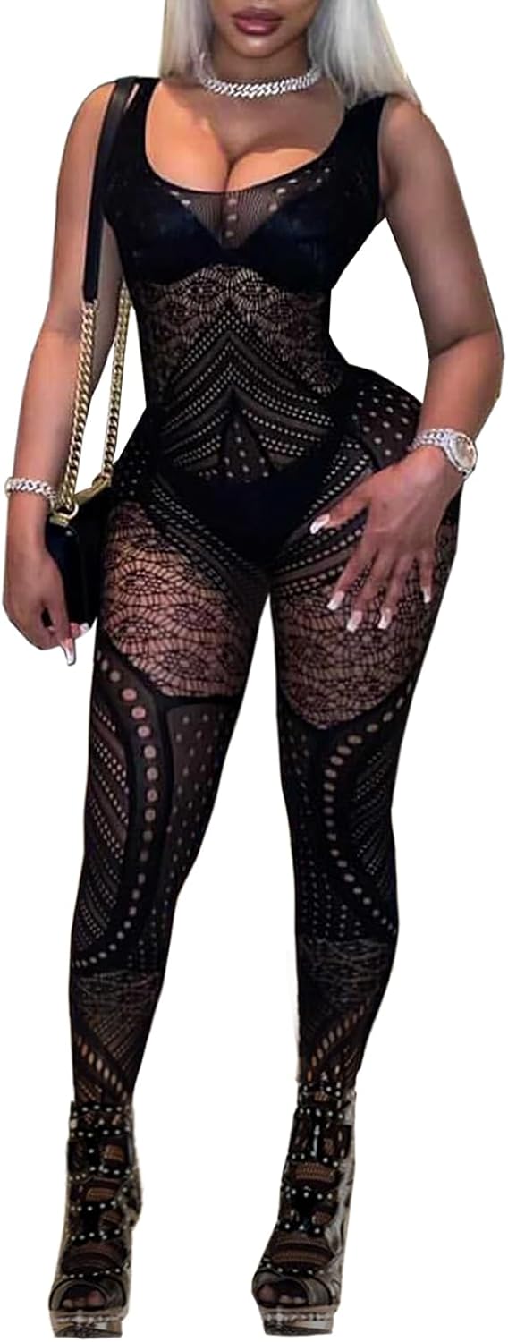 CurveMesh Confidence Fishnet Bodystocking - Vixen | Nova Network