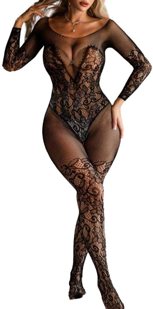 CurveMesh Confidence Fishnet Bodystocking - Vixen | Nova Network