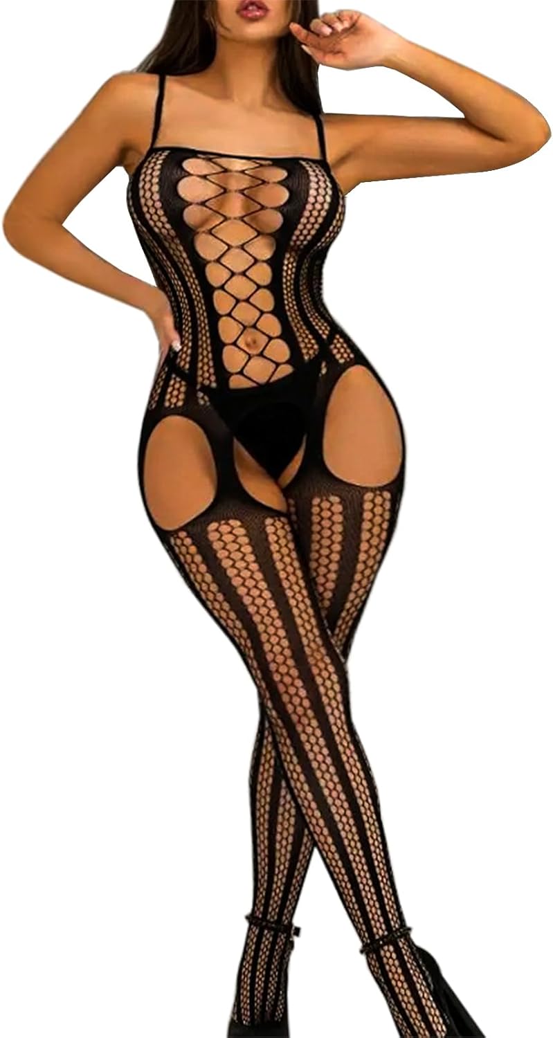 CurveMesh Confidence Fishnet Bodystocking - Vixen | Nova Network