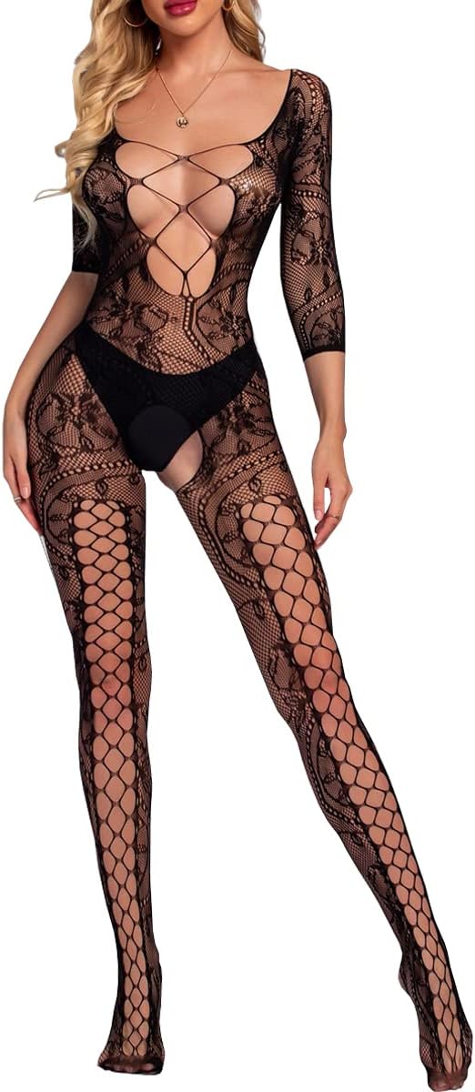 CurveMesh Confidence Fishnet Bodystocking - Vixen | Nova Network