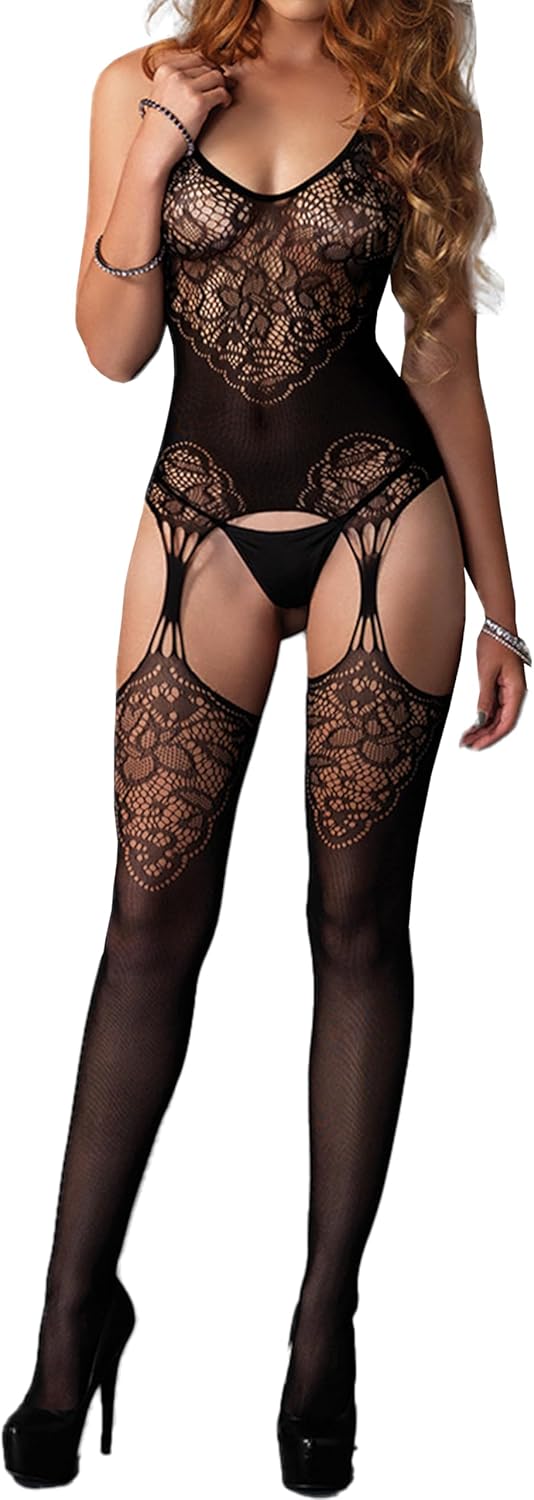 CurveMesh Confidence Fishnet Bodystocking - Vixen | Nova Network