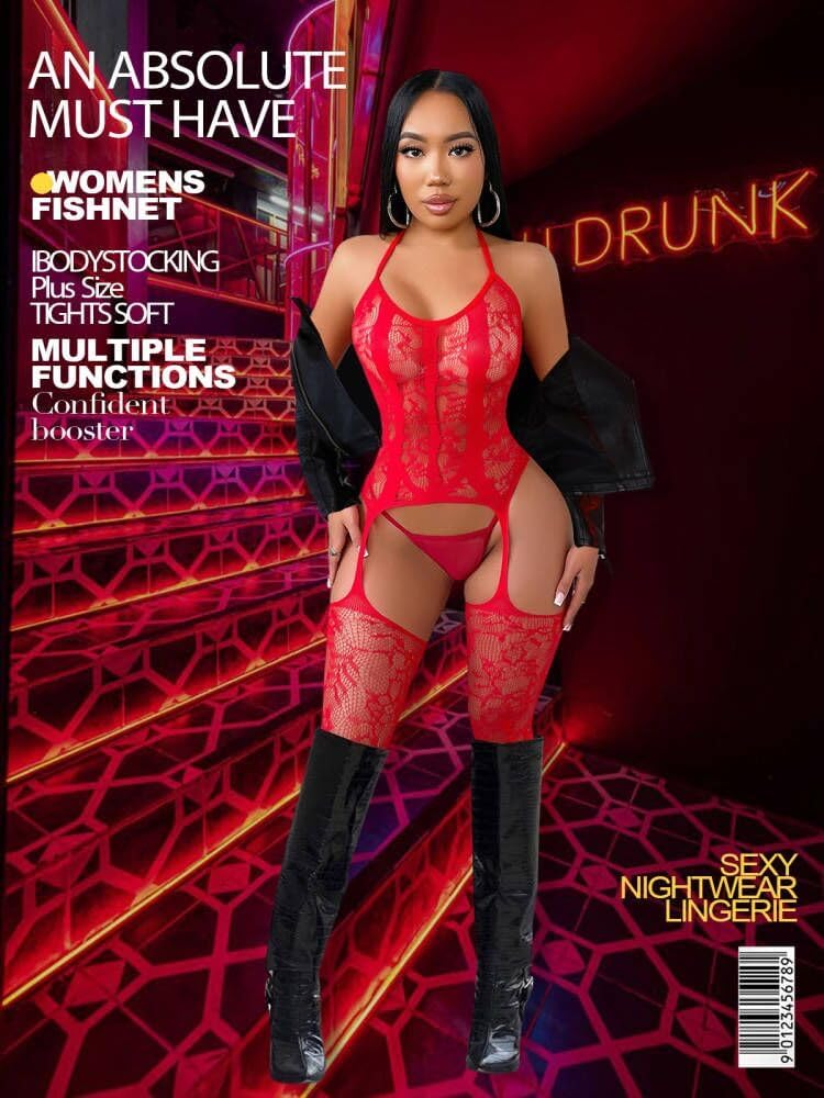 CurveMesh Confidence Fishnet Bodystocking - Vixen | Nova Network